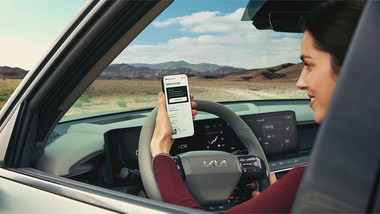 Les services de l’application Kia Connect.