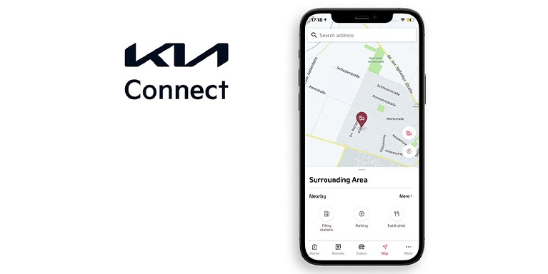 Services de l’application Kia Connect.