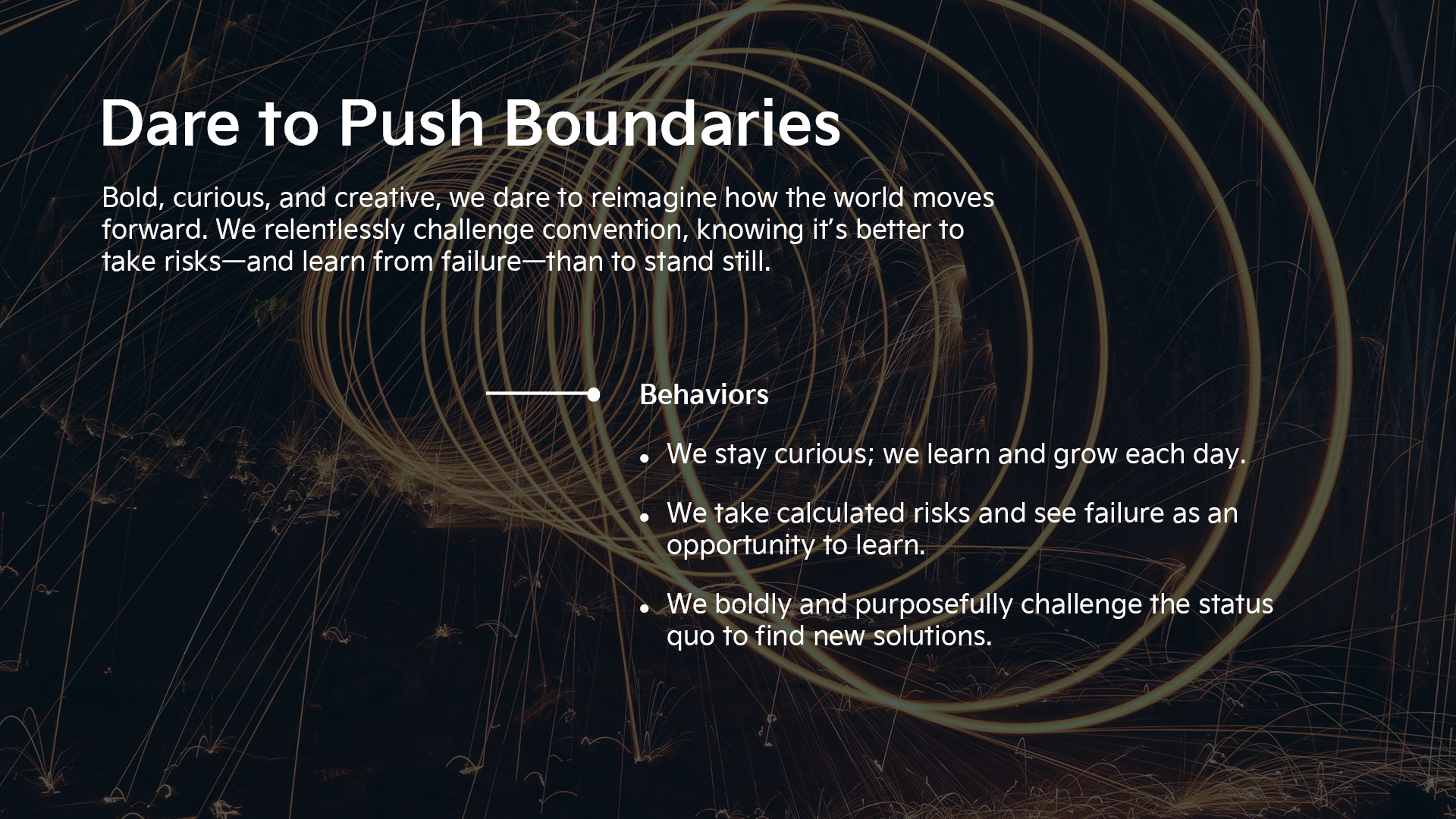 Dare to push Boundaries