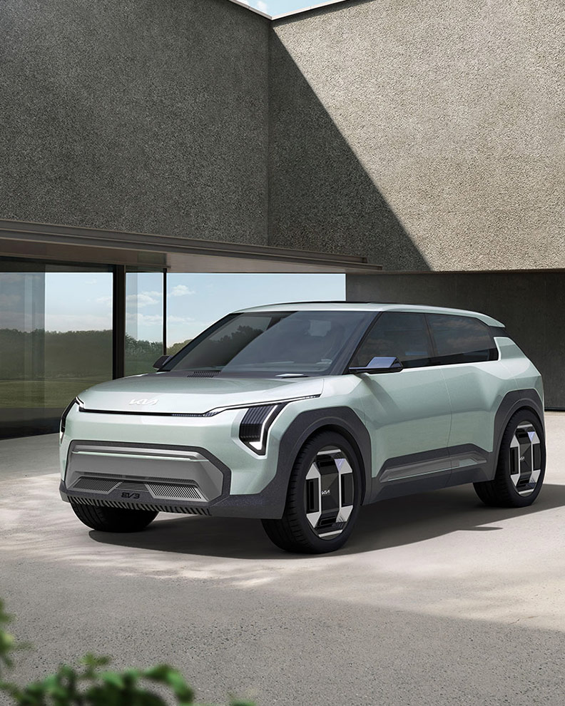 Kia EV3 Concept, Frontansicht, vorne links