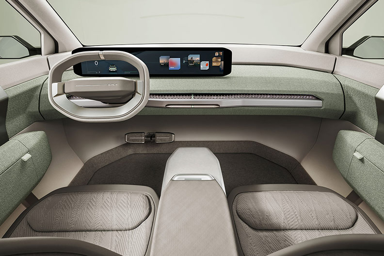 Kia EV3 Concept, Innenansicht, Cockpit