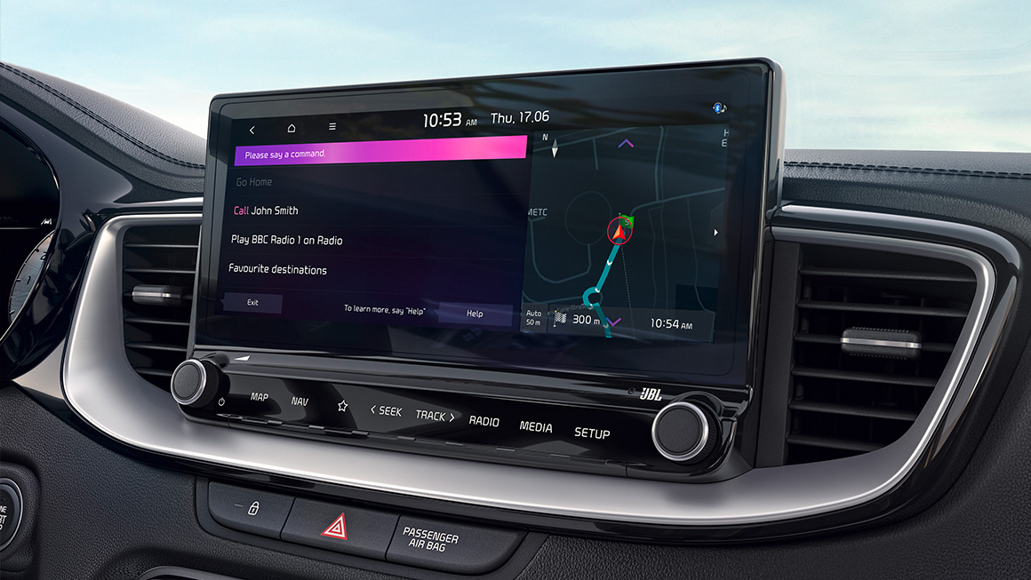 Kia Ceed, Multimediasystem mit Connect On-Bord-Diensten