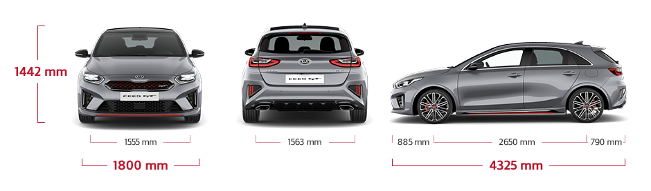 KIA Ceed GT dimensions