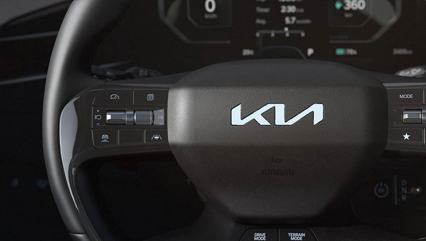 Volant avec logo Kia illuminé*.