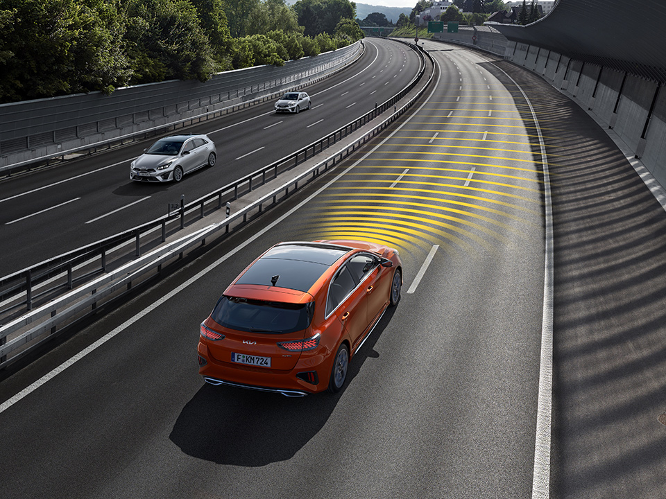 Assistance à la conduite et régulateur de vitesse intelligent de la Kia Ceed