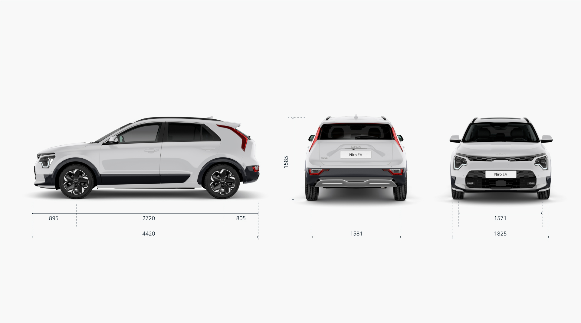 Kia Niro Dimensions - all