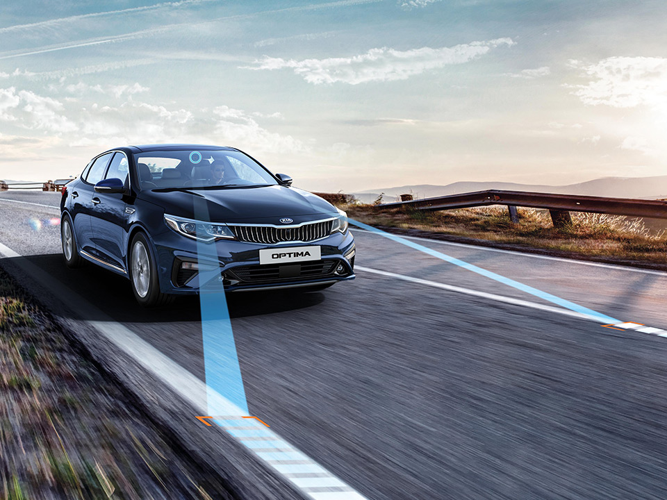 Kia Optima Sportswagon Plug-in Hybrid - Actieve rijbaanassistentie