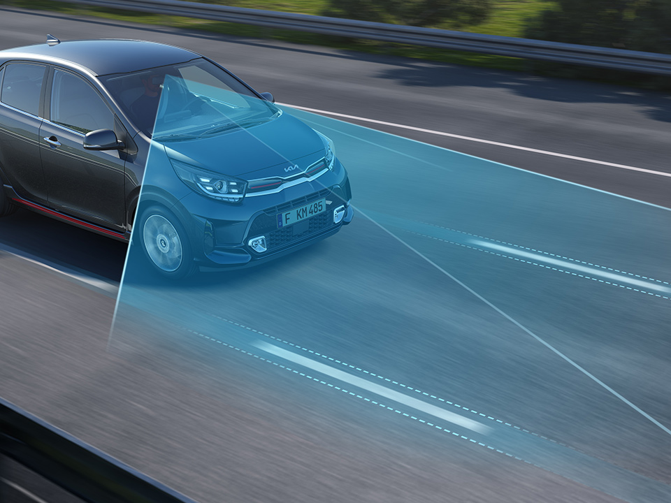 The new Kia Picanto Lane Following Assist (LFA) and Lane Keeping Assist (LKA)