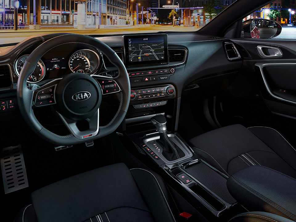 Kia ProCeed interior and instruments