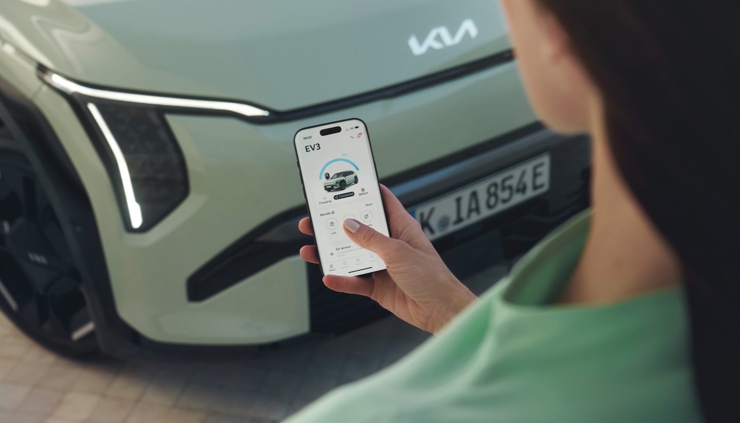Sfeer visual oplaadtijd checken via app
