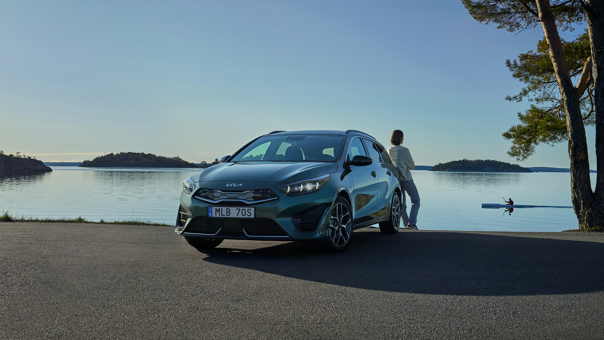 Nya Kia Ceed Sportswagon Plug-in Hybrid stadsmiljö familjebil