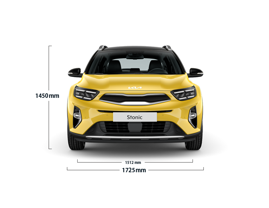 The Stonic front view width