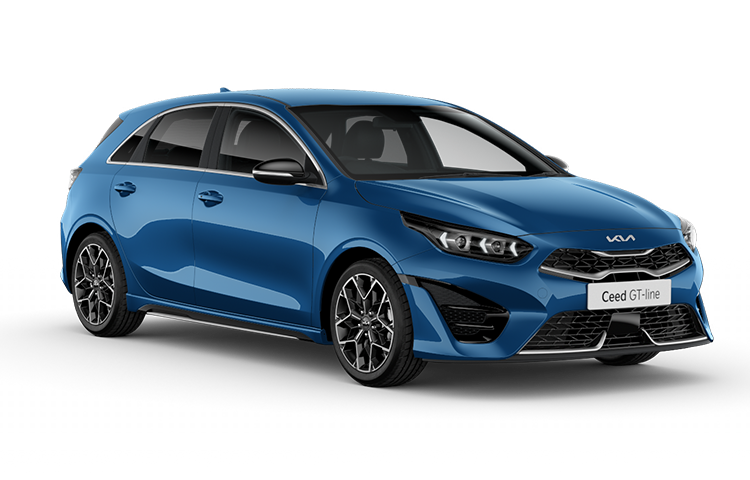 Blue Kia Ceed GT line